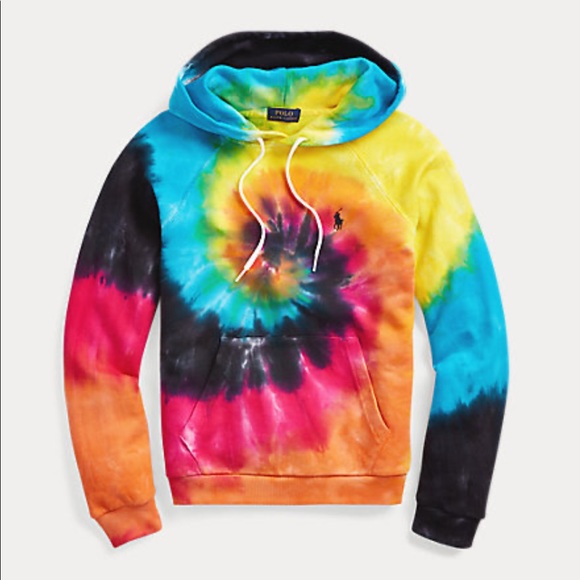 ralph lauren hoodie tie dye